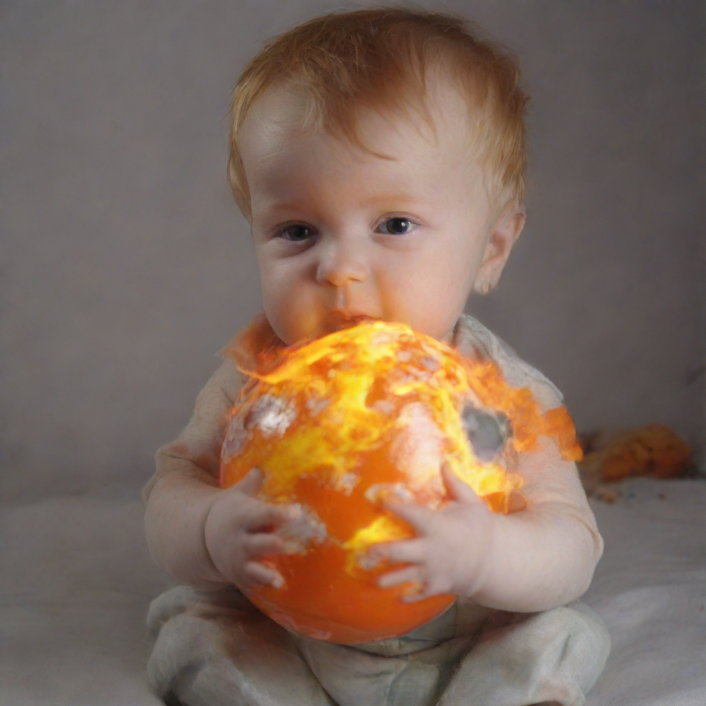 Baby Burning Planet